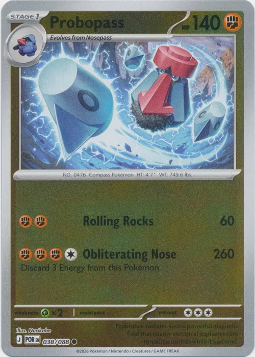 Perfect Order Probopass #038 reverse holo